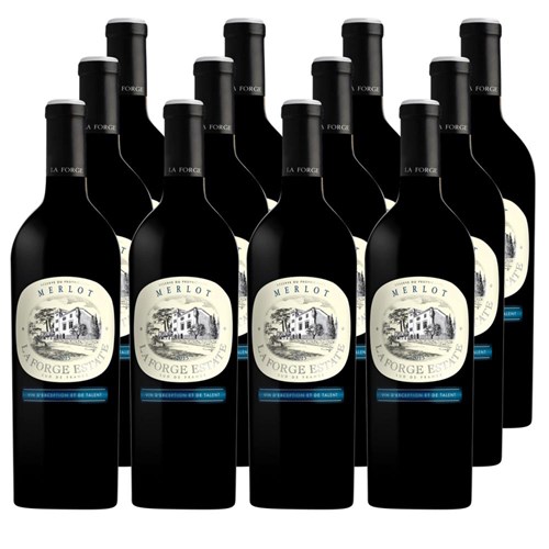 Case of 12 La Forge Merlot 75cl French Red Wine